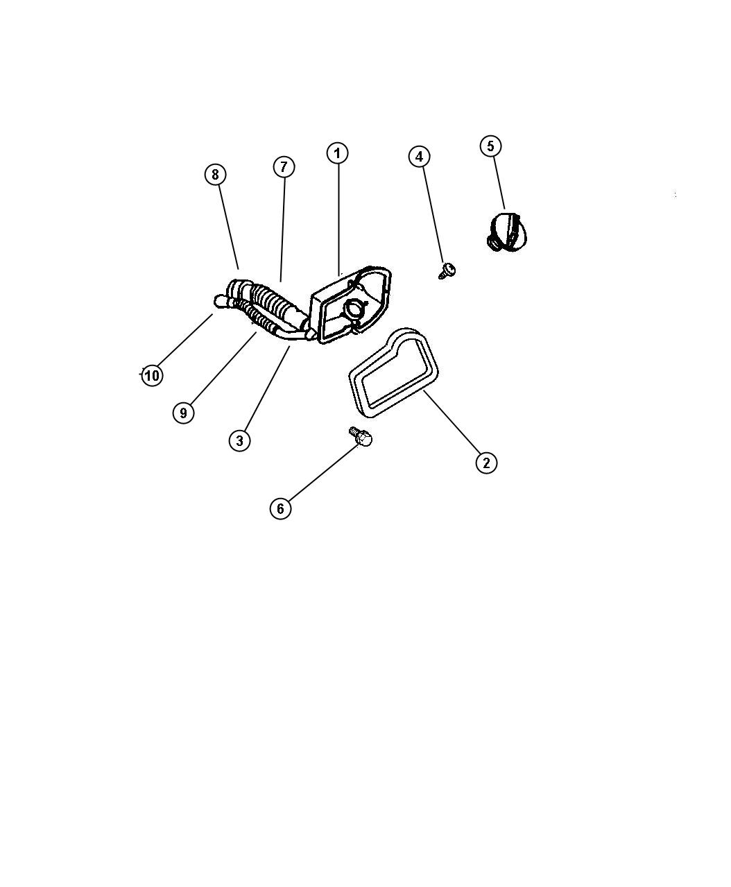Diagram Fuel Filler Tube. for your 2003 Chrysler 300  M 