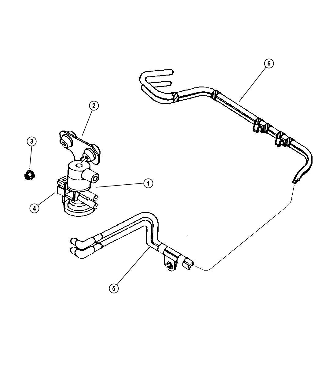 Diagram Emission Control Vacuum Harness. for your Dodge