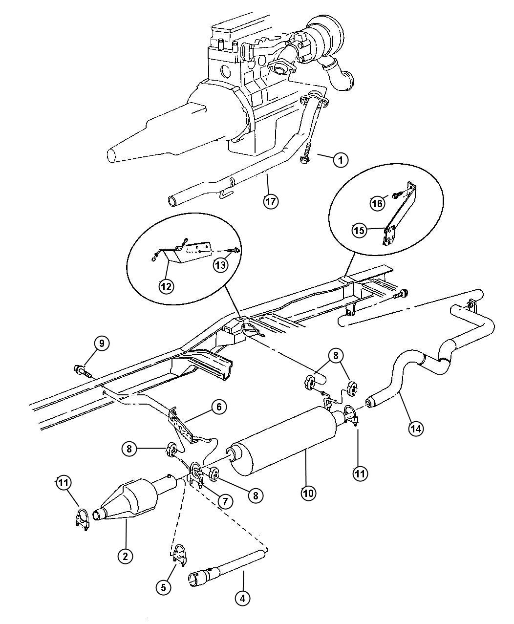 Exhaust System. Diagram