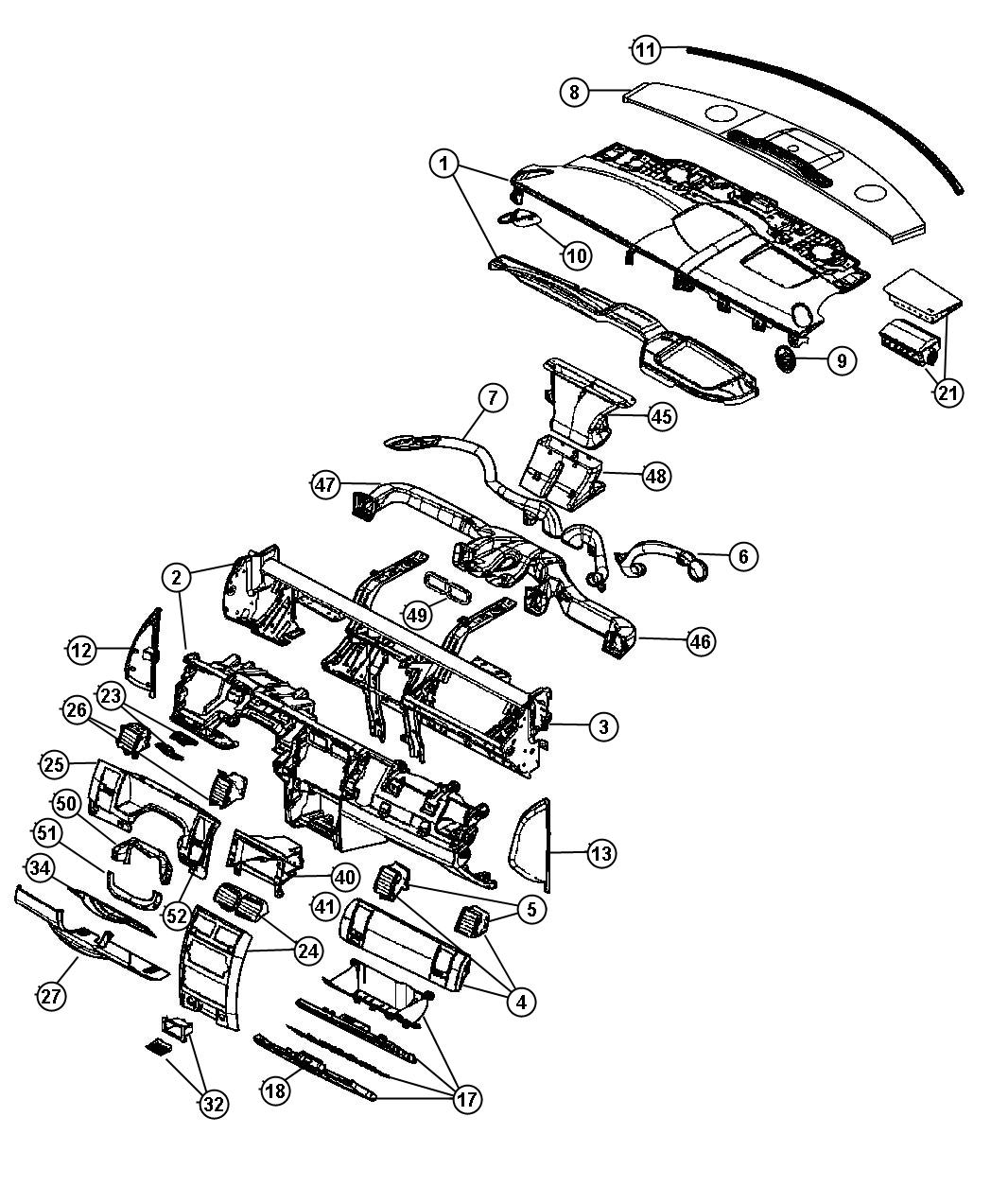 Diagram Instrument Panel. for your Dodge