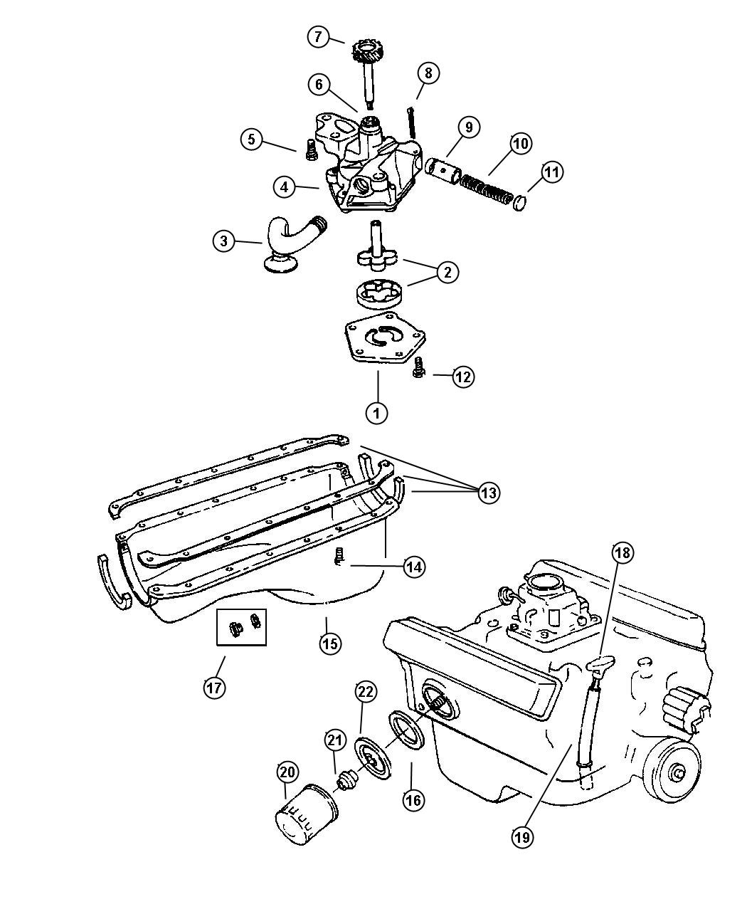 Diagram Engine Oiling. for your 1999 Chrysler 300  M 