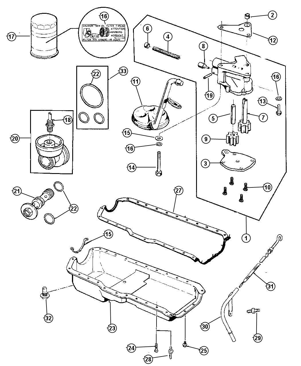 Engine Oiling. Diagram