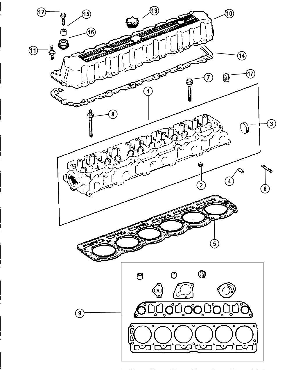 Diagram Cylinder Head. for your 2002 Chrysler 300  M 