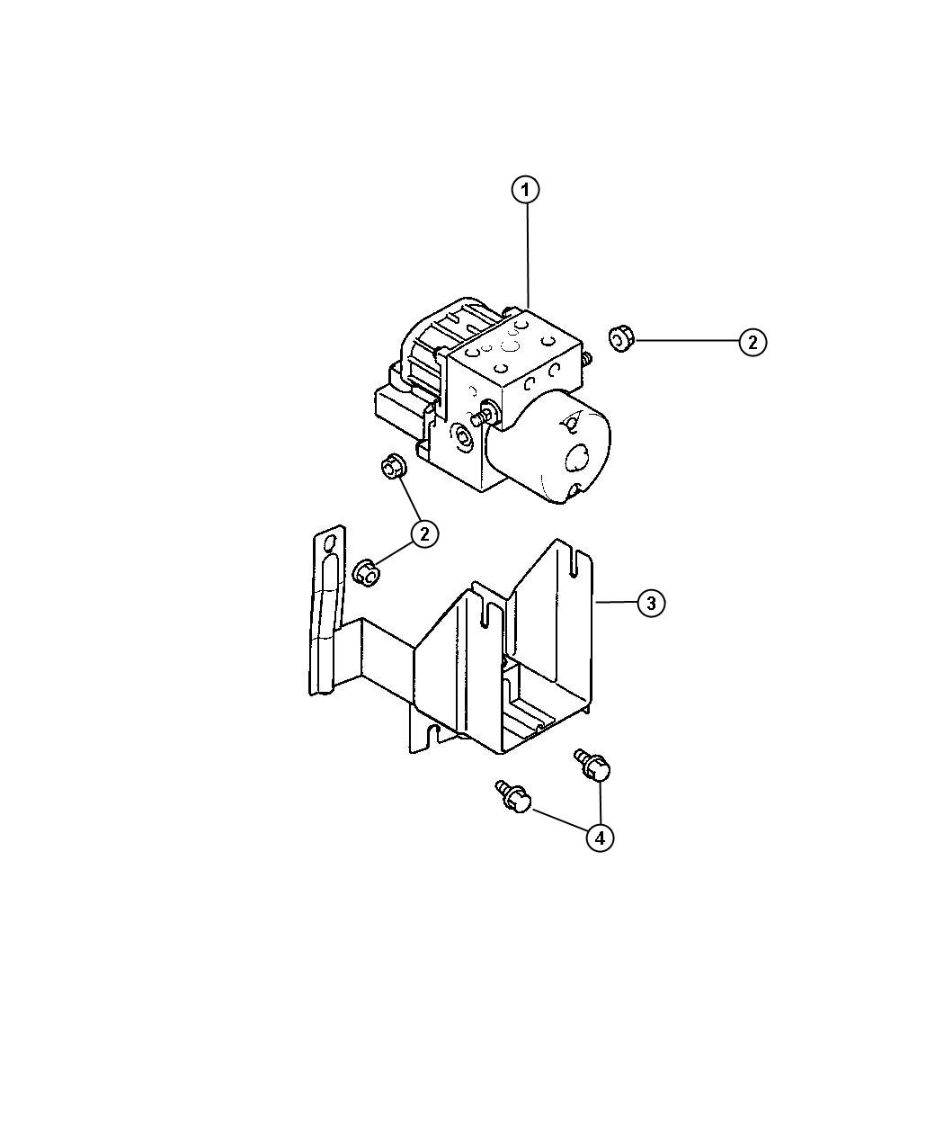 Diagram Hydraulic Unit. for your Chrysler 300 M 