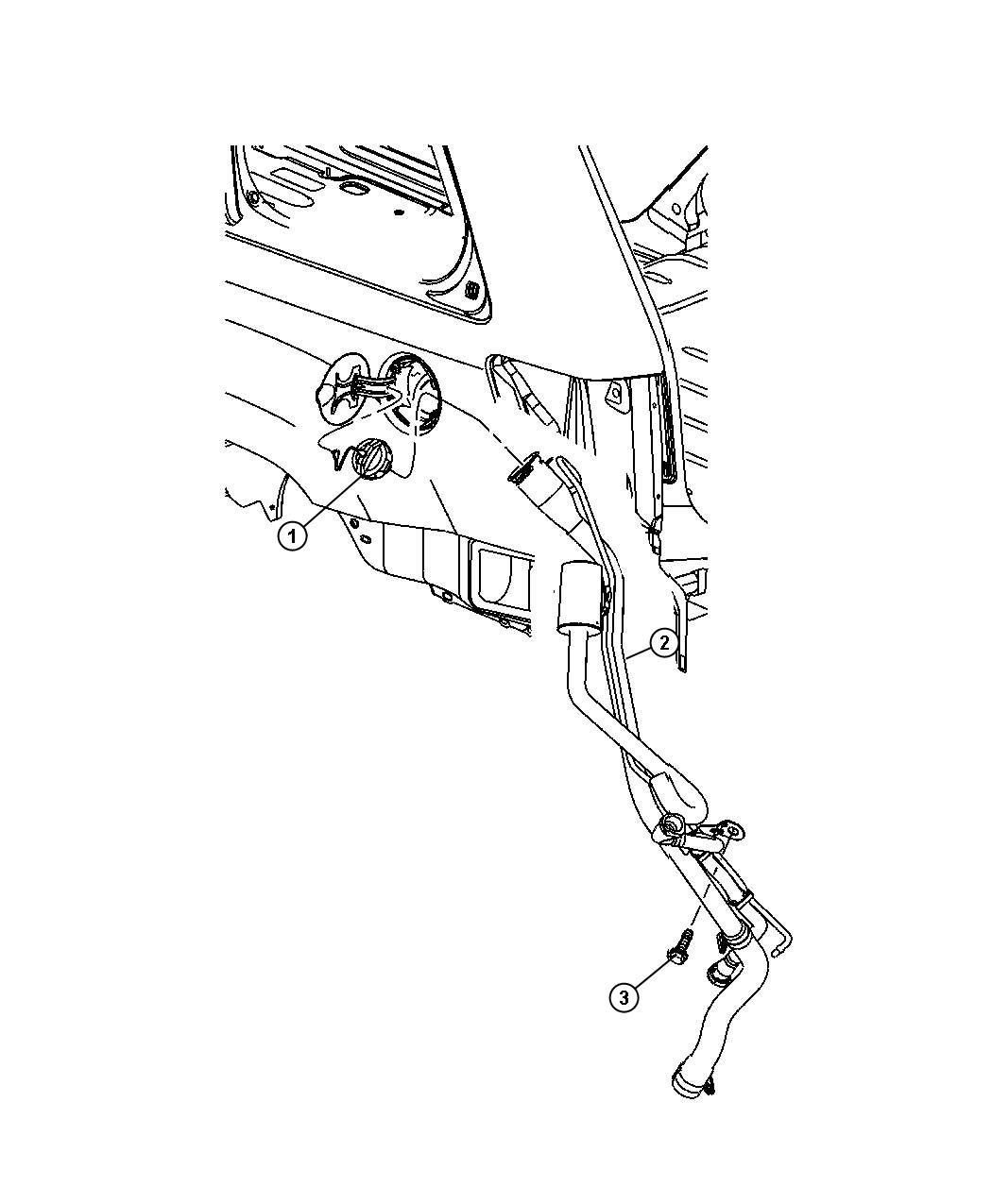 Diagram Fuel Tank Filler Tube. for your Jeep