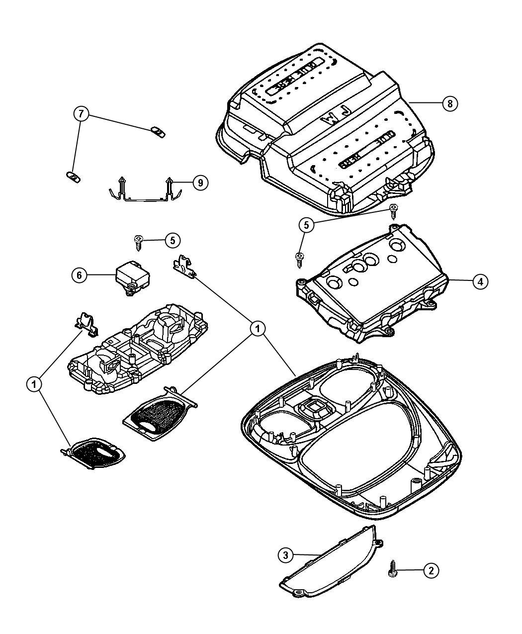 Overhead Console. Diagram