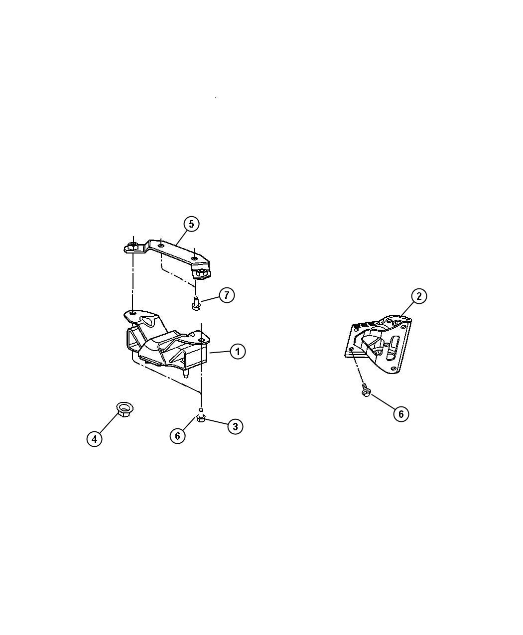 Diagram Transmission Mounting. for your Dodge