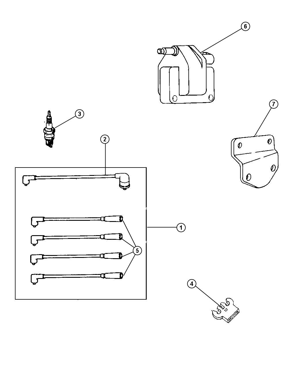 Diagram Spark Plug-Cables and Coils. for your 2003 Chrysler 300  M 