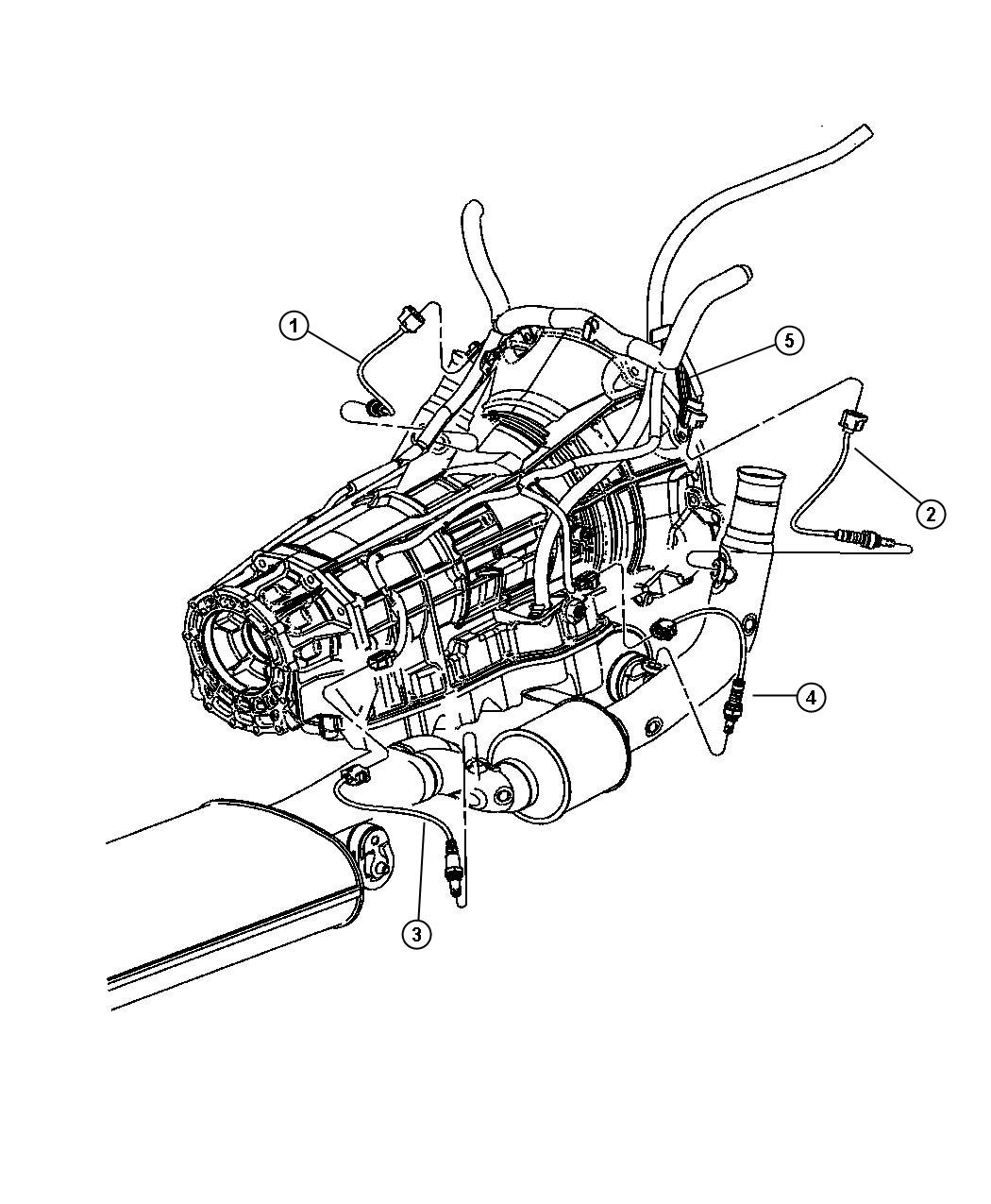 Diagram Sensors, Oxygen 4.7L [Engines - All 4.7L Gas]. for your 2002 Chrysler 300  M 