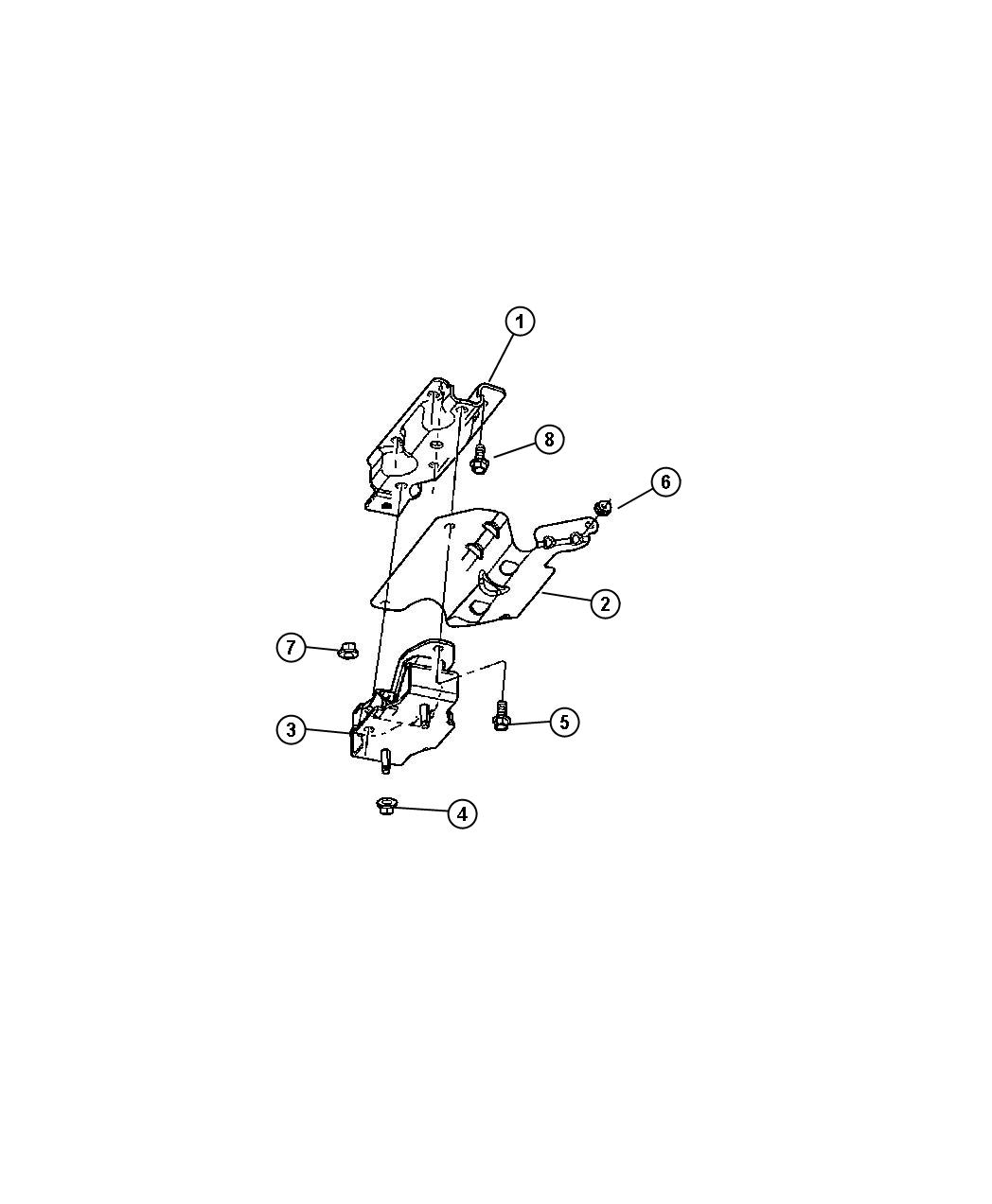 Transmission Mounting. Diagram