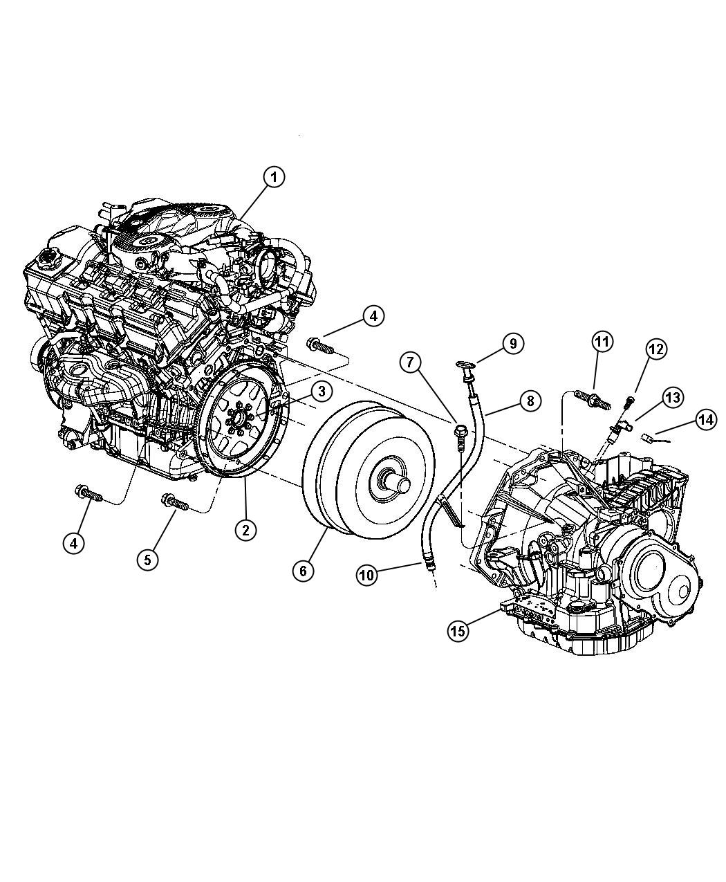 Diagram Transaxle Mounting and Misc. Parts. for your Chrysler