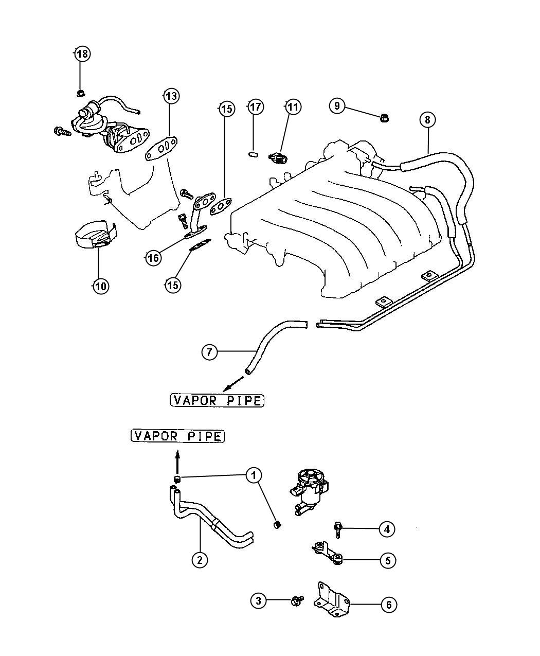 Diagram EGR System. for your Chrysler 300  M