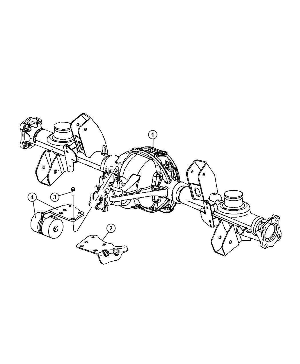 Diagram Axle Assembly,Rear [213MM REAR AXLE]. for your 2011 Jeep Grand Cherokee   