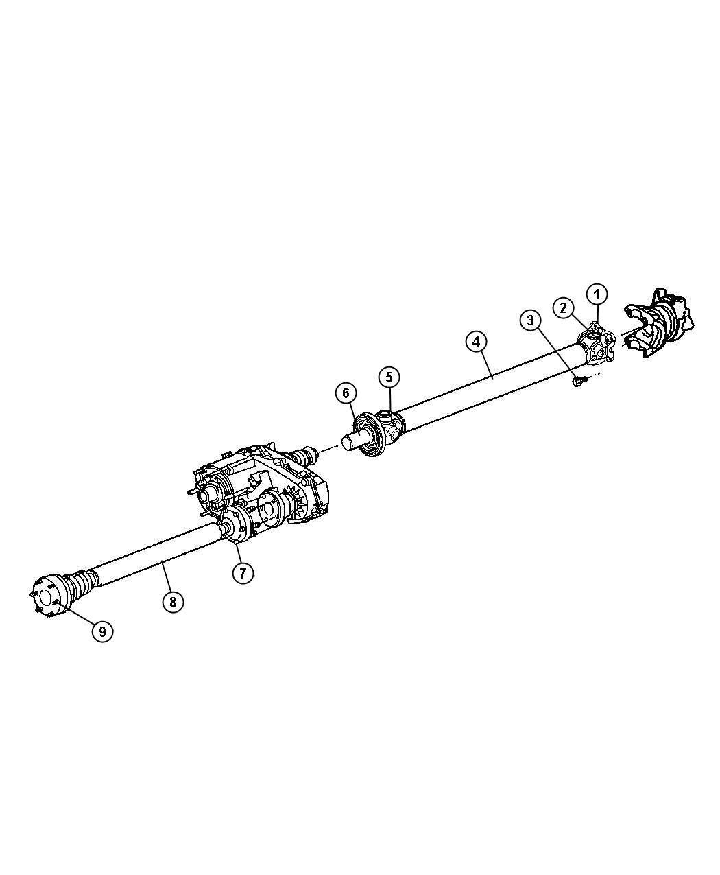 Diagram Propeller Shaft,4 Wheel Drive. for your Chrysler 300  M