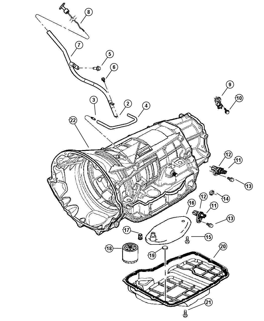 Diagram Case and Related Parts. for your Jeep Liberty  