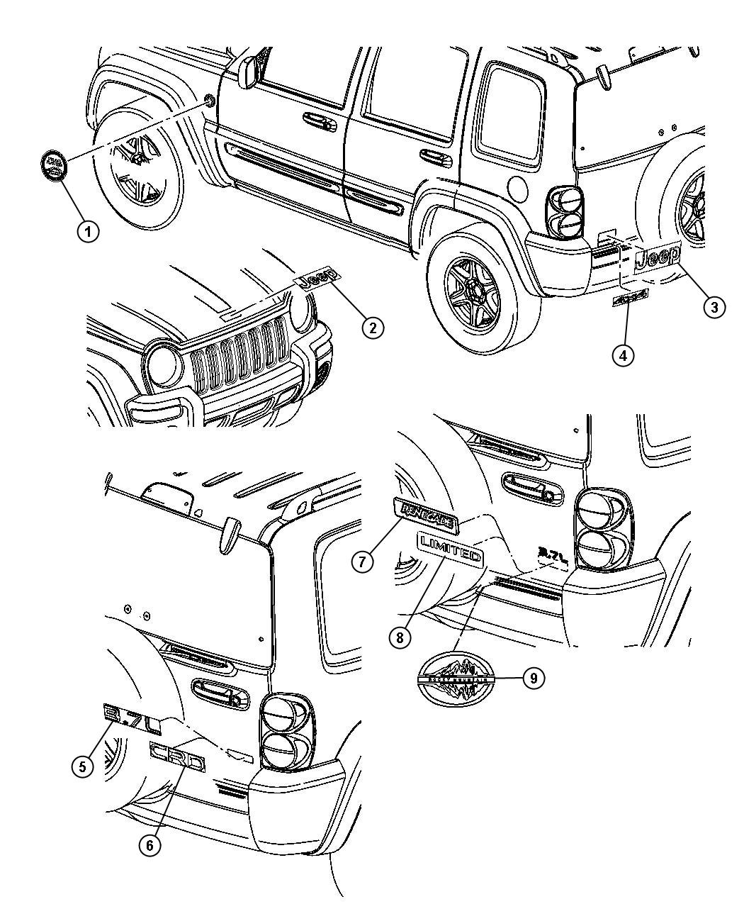 Diagram Nameplates. for your 1999 Chrysler 300  M 