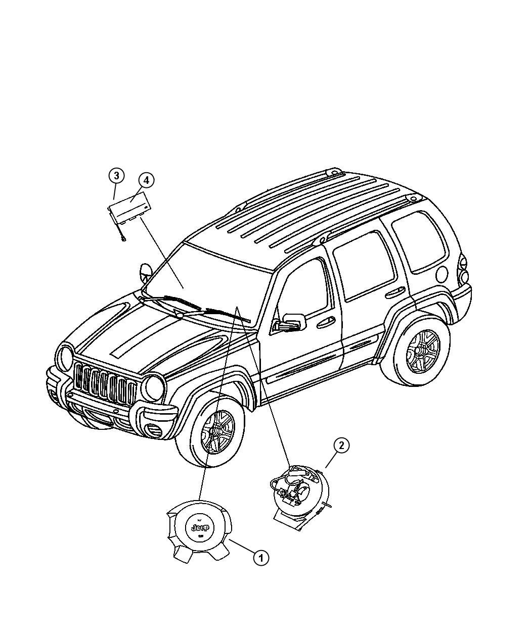 Air Bags and Clock Spring. Diagram