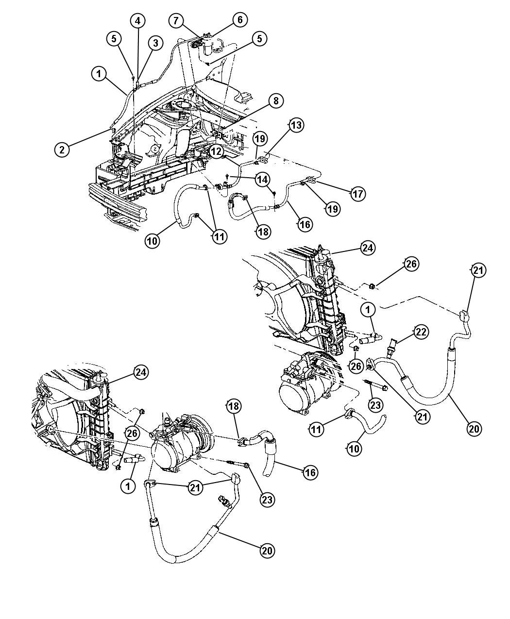 Diagram Plumbing, Air Conditioning. for your Chrysler 300  