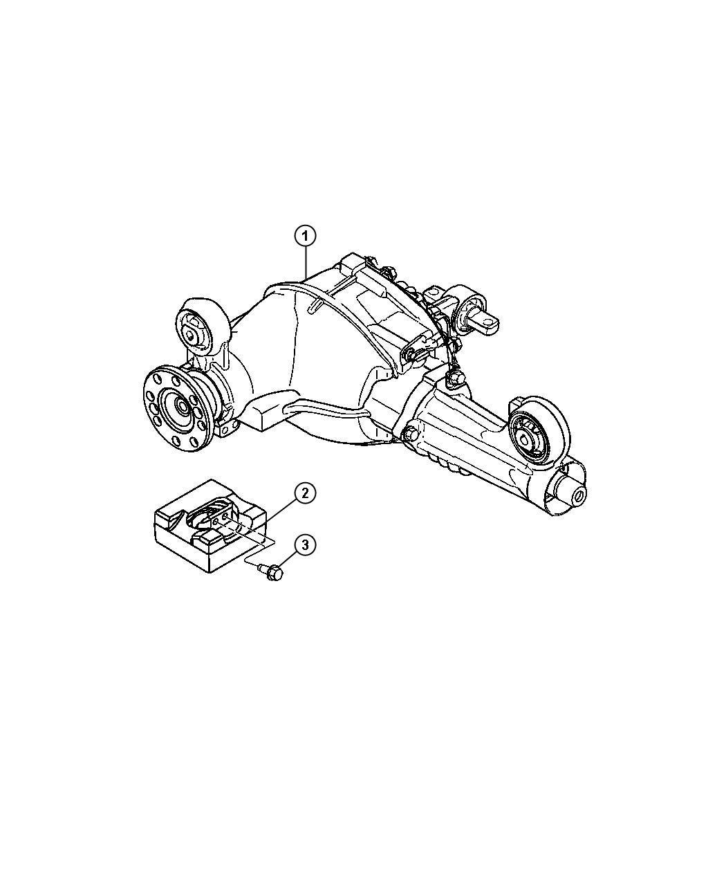 Diagram Front Axle Assembly,[200MM FRONT AXLE]. for your 2024 Jeep Grand Cherokee   