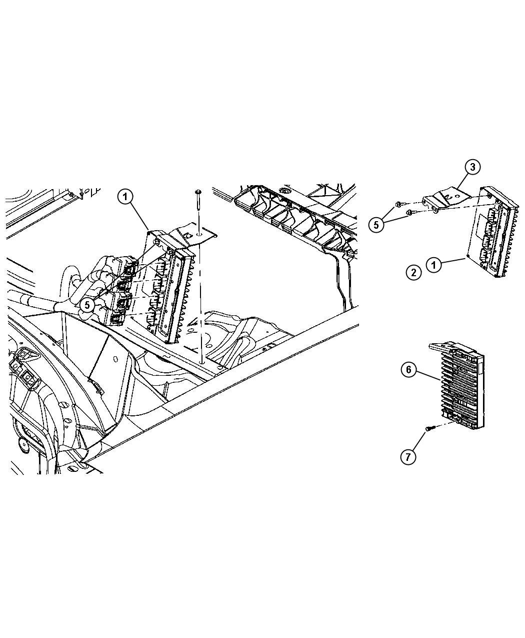 Diagram Powertrain Control Module. for your 2008 Chrysler Sebring   