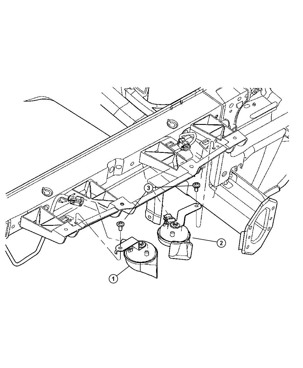 Diagram Horns. for your 2004 Chrysler 300  M 