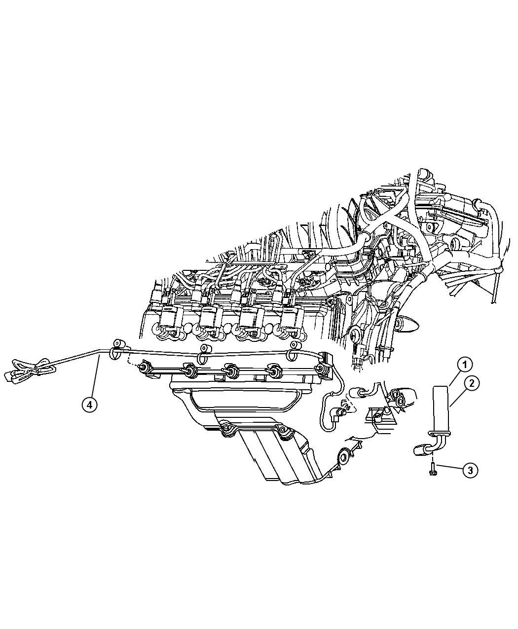 Block Heater [[5.7L 5.7L V8 HEMI MDS ENGINE, 6.1L 6.1L SRT HEMI SMPI V8 Engine]]. Diagram