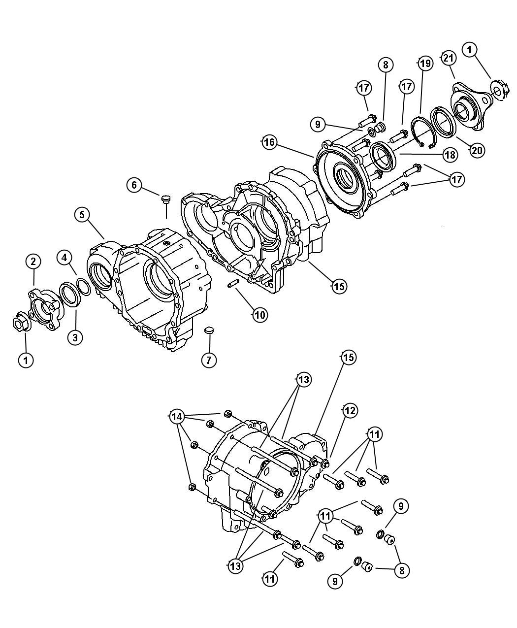 Full size assembly image of Case and Related Parts. (1/1)