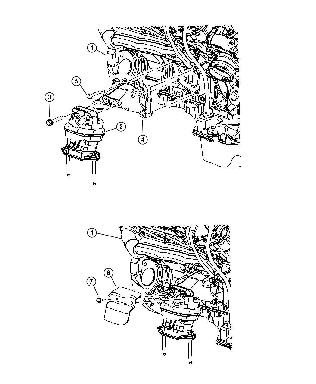 Mounts, Front. Diagram