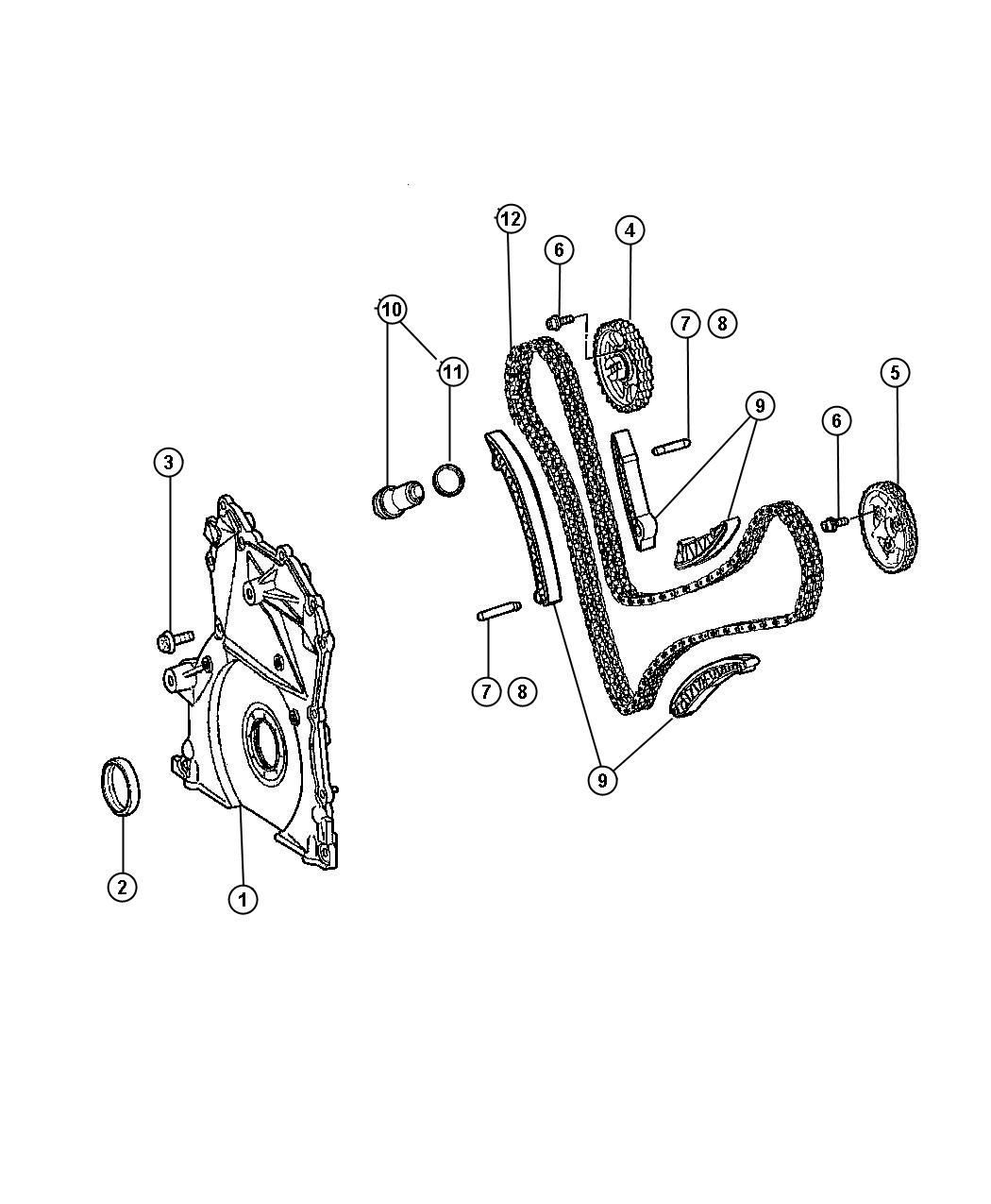 Front Cover and Timing Drive, 3.0L [Engine - 3.0L V6 Turbo Diesel]. Diagram