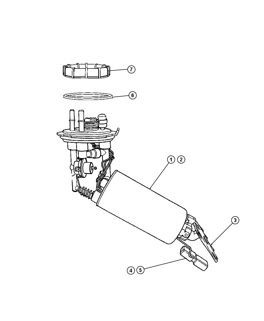 Fuel Pump and Sending Unit. Diagram