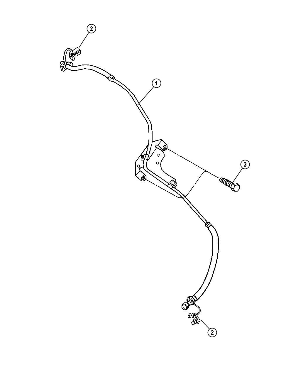 Diagram Fuel Lines, Front, 5.7 [Hemi "Magnum" 5.7L SMPI V8 Engine]. for your 2004 Dodge SPRINTER   