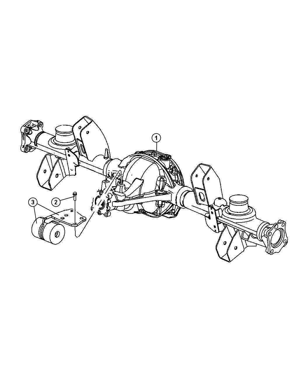 Diagram Axle Assembly,Rear,Corporate 8.25/213MM [213MM Rear Axle]. for your 2018 Jeep Grand Cherokee   