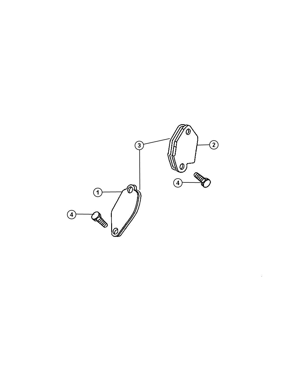 Diagram EGR Covers and Related, 2.0L, 2.4L,2.7L. for your 2009 Chrysler Aspen LIMITED HEV  