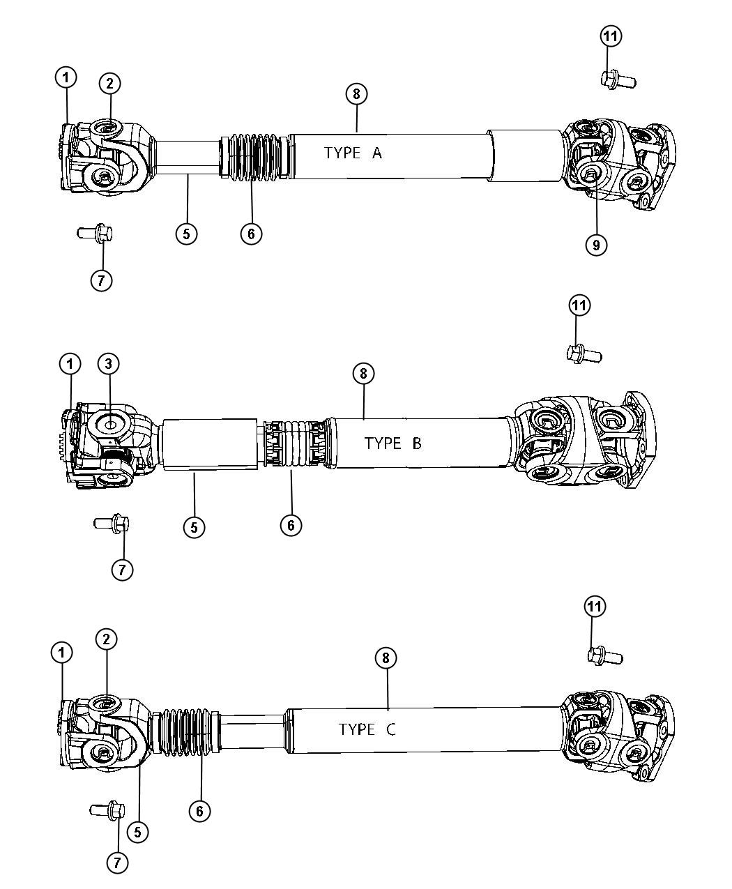 Diagram Shaft,Propeller,Front. for your Chrysler 300  M