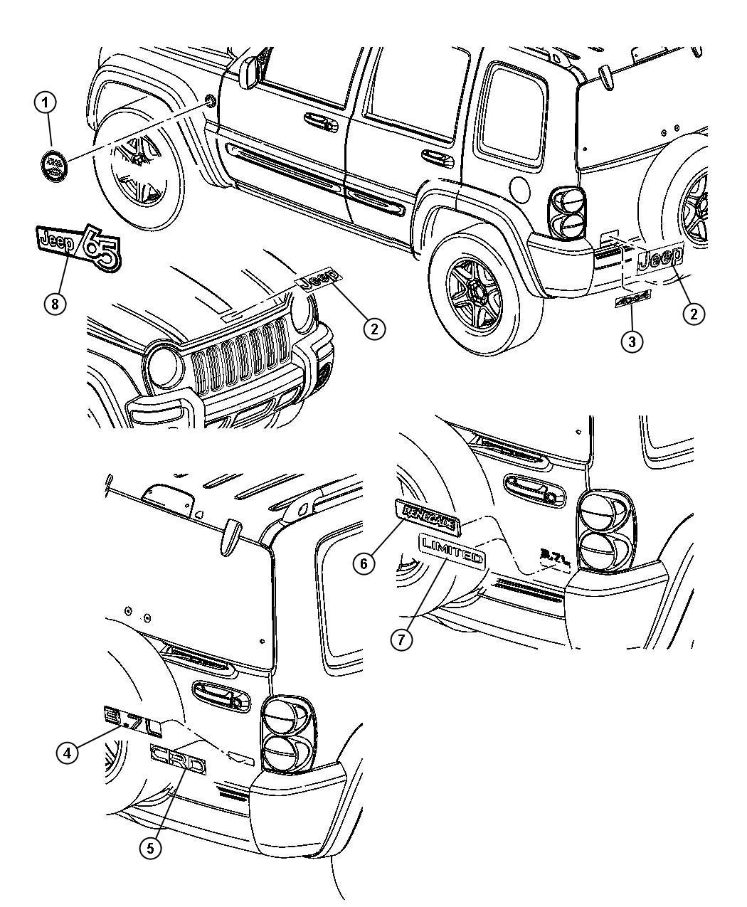 Diagram Nameplates. for your 1999 Chrysler 300  M 