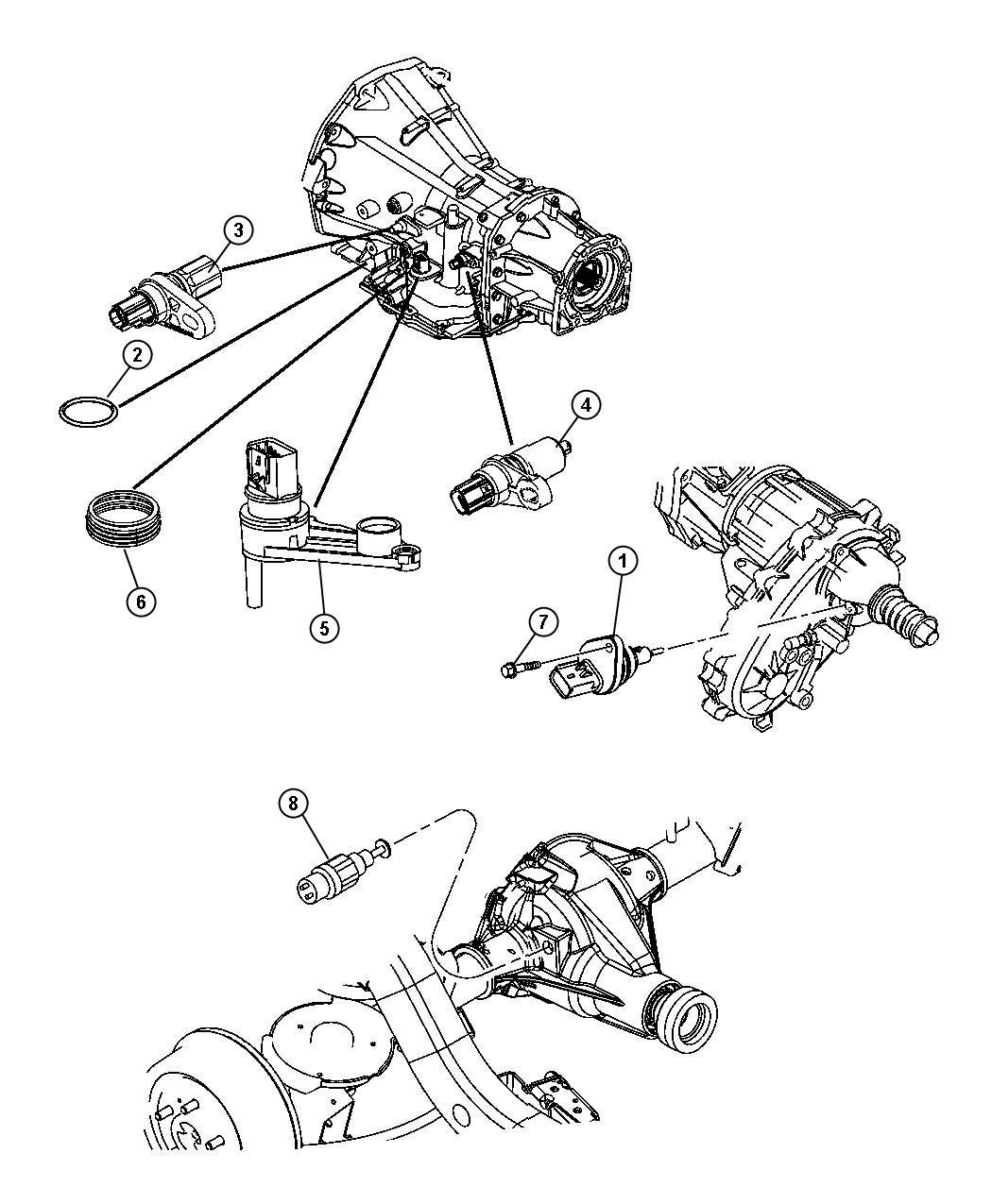 Diagram Sensors Drive Train. for your Jeep