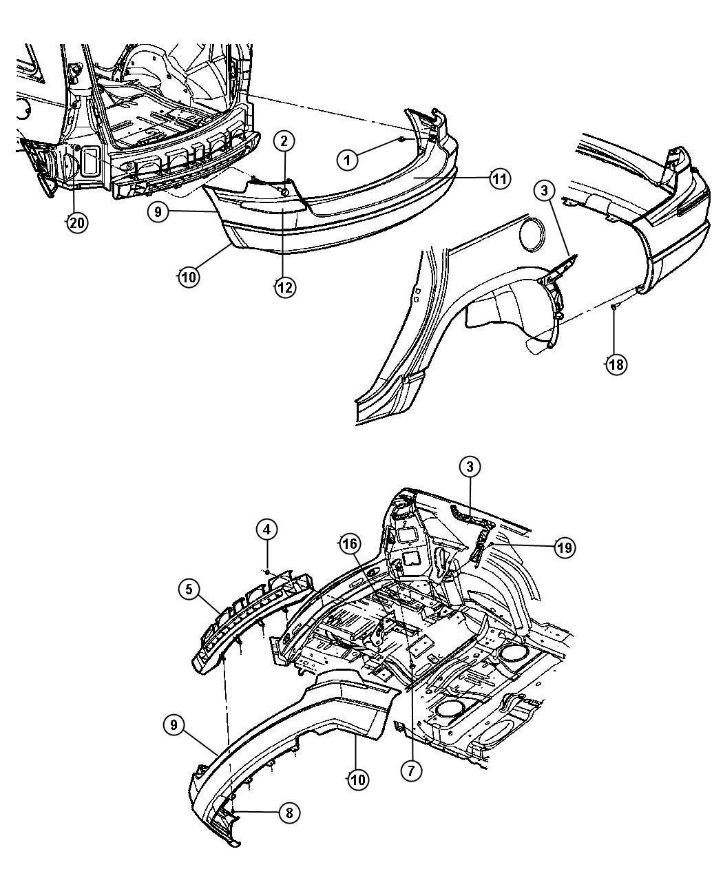 Full size assembly image of Fascia, Rear. (1/1)