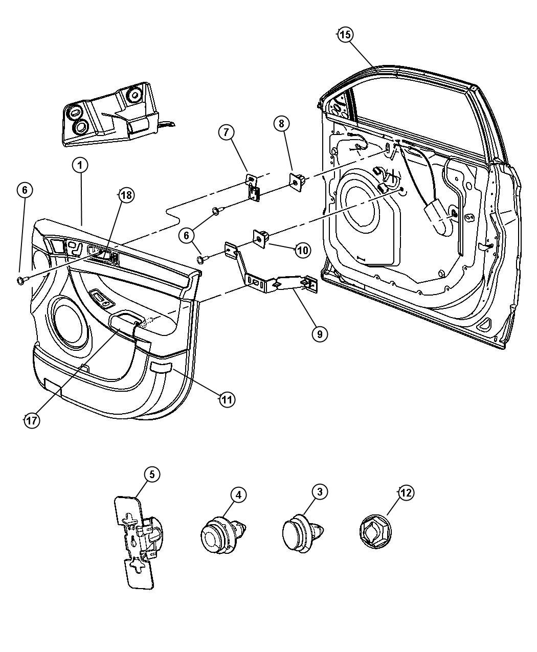 Front Door Trim Panel. Diagram