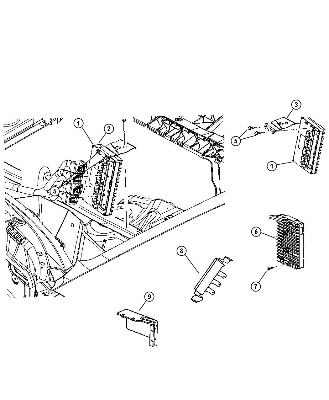 Diagram Powertrain Control Module. for your 2008 Chrysler Sebring   