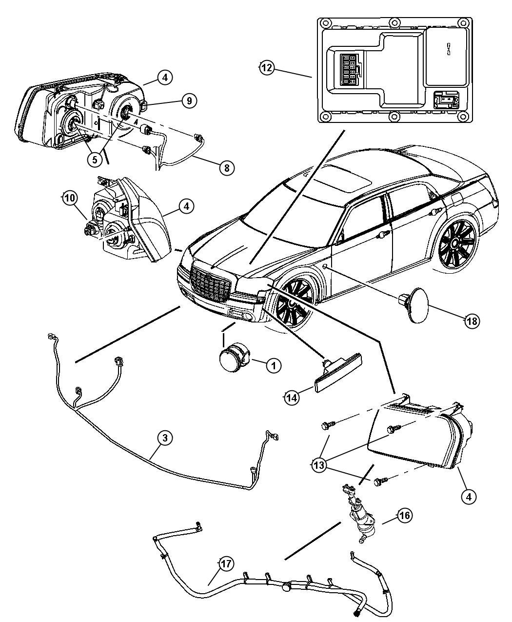 Diagram Lamps-Front. for your Chrysler