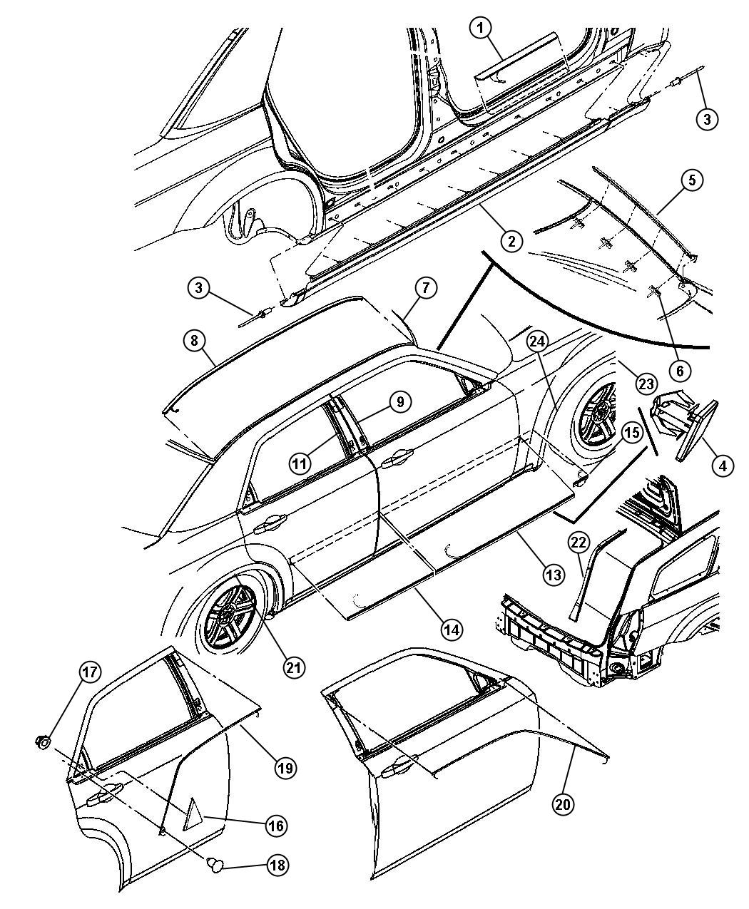 Moldings and Cladding. Diagram