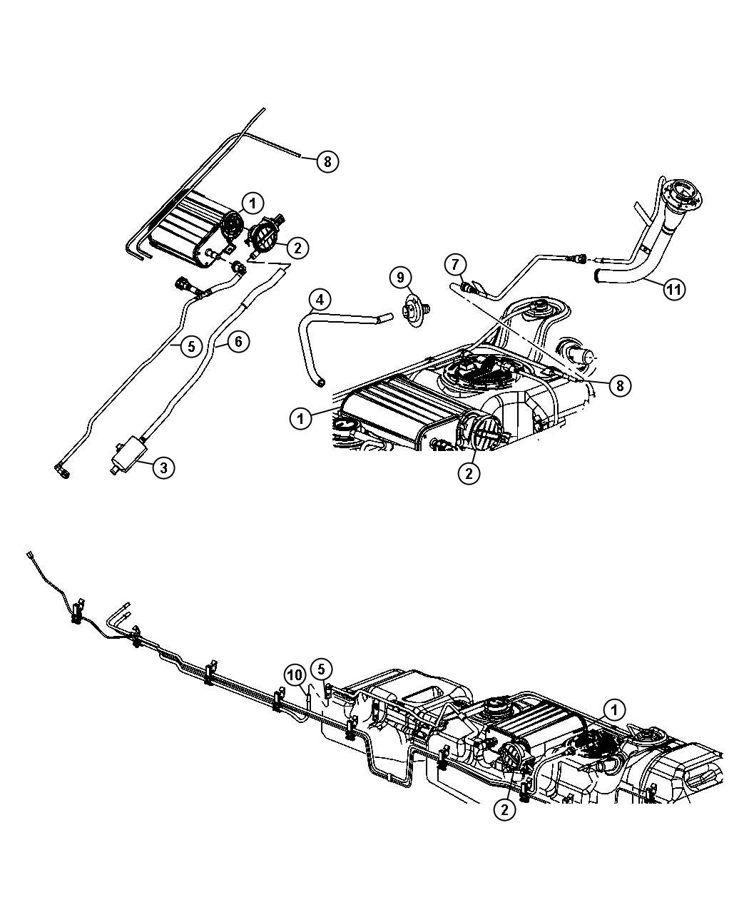 Diagram Vacuum Canister,. for your Dodge Dakota  