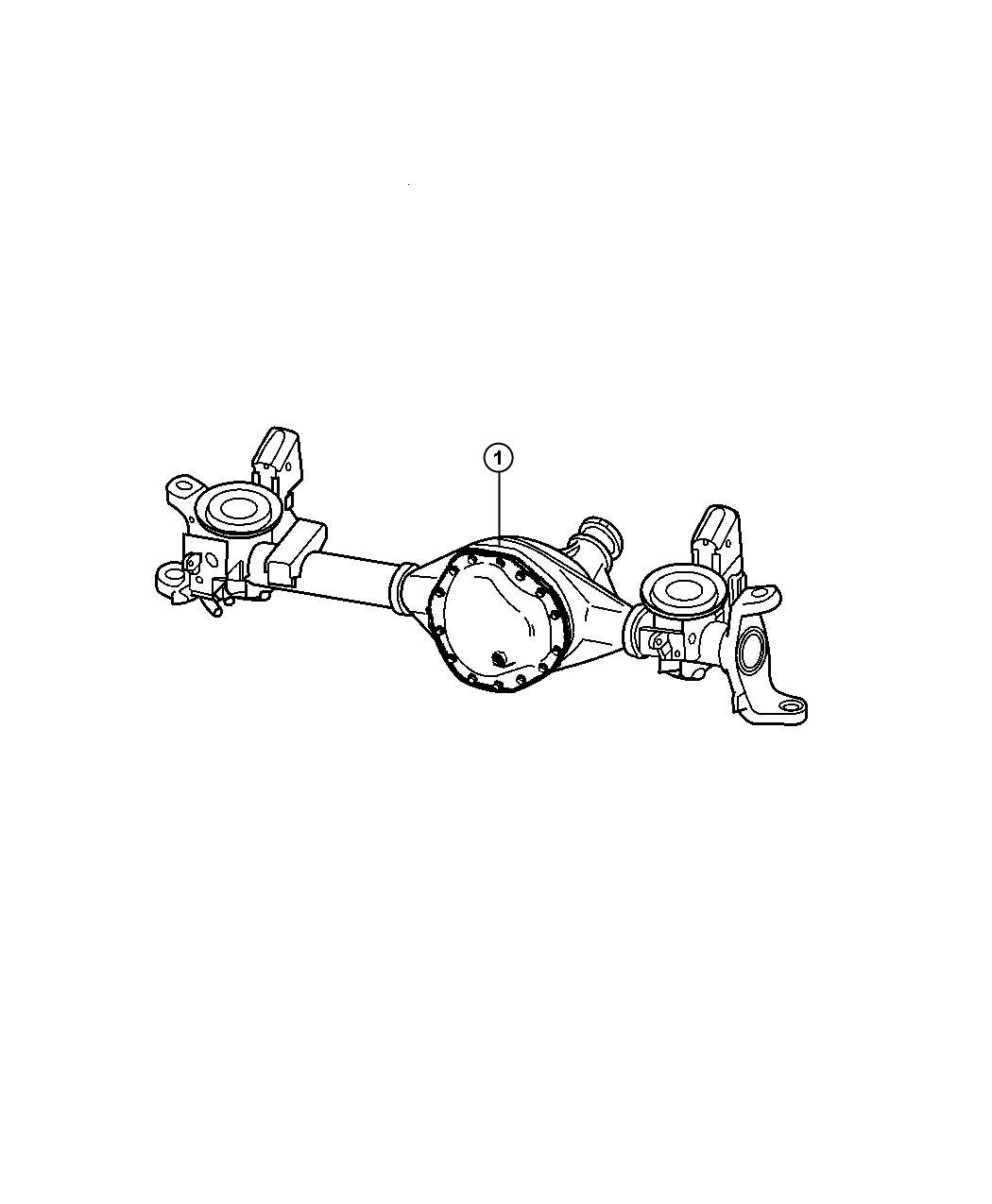 Diagram Axle Assembly,Front,American Axle,9.25 [[9.25 Front Axle,9.25 Front Axle w/Hub Extensions]]. for your 2007 Dodge Dakota   