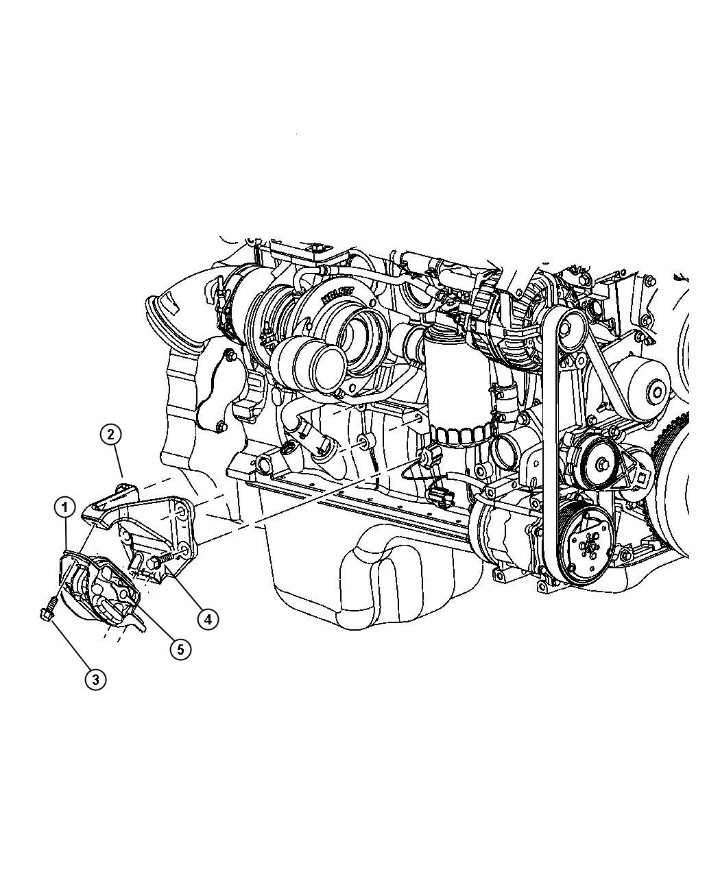 Mounts, Front. Diagram