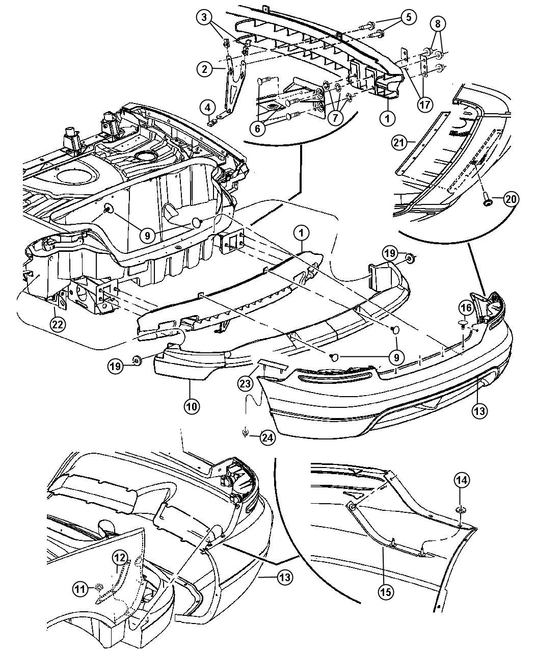 Fascia, Rear. Diagram