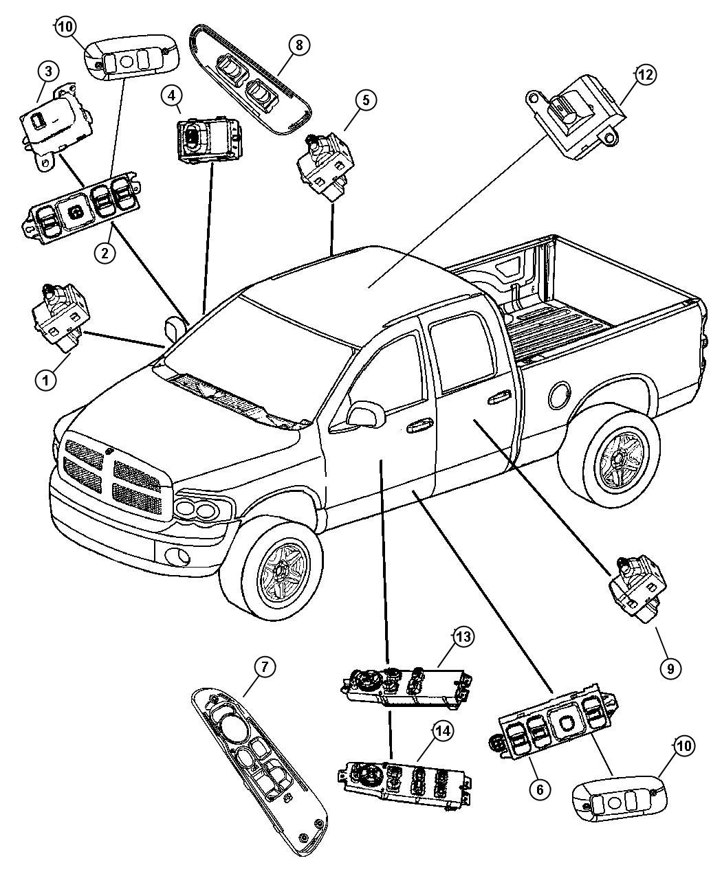 Switches Body. Diagram