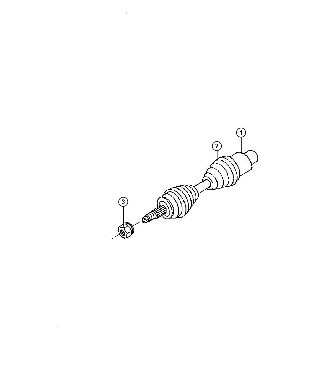 Shaft.Front Drive Axle. Diagram