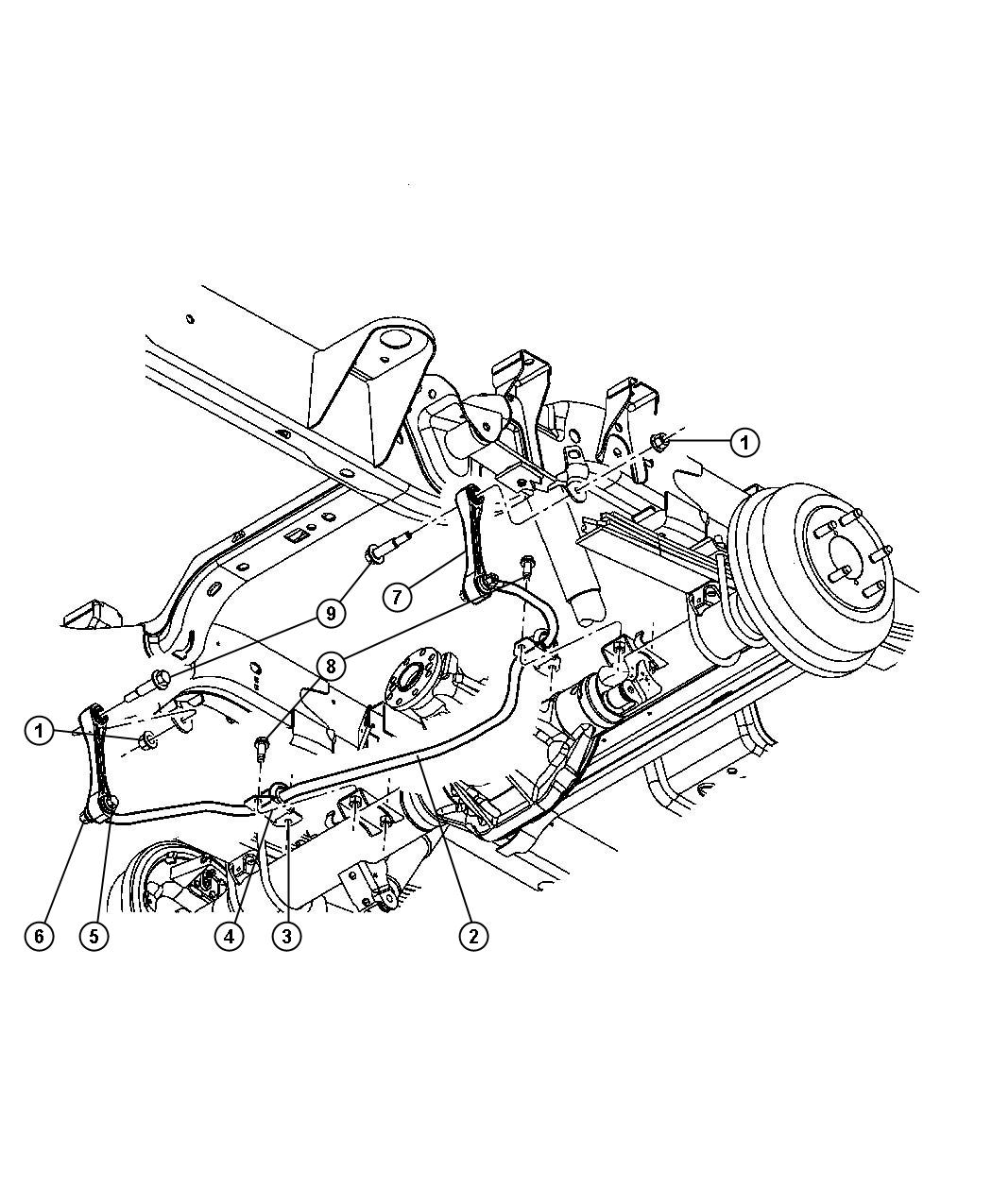 Diagram Stabilizer Bar,Rear. for your 2008 Jeep Wrangler   