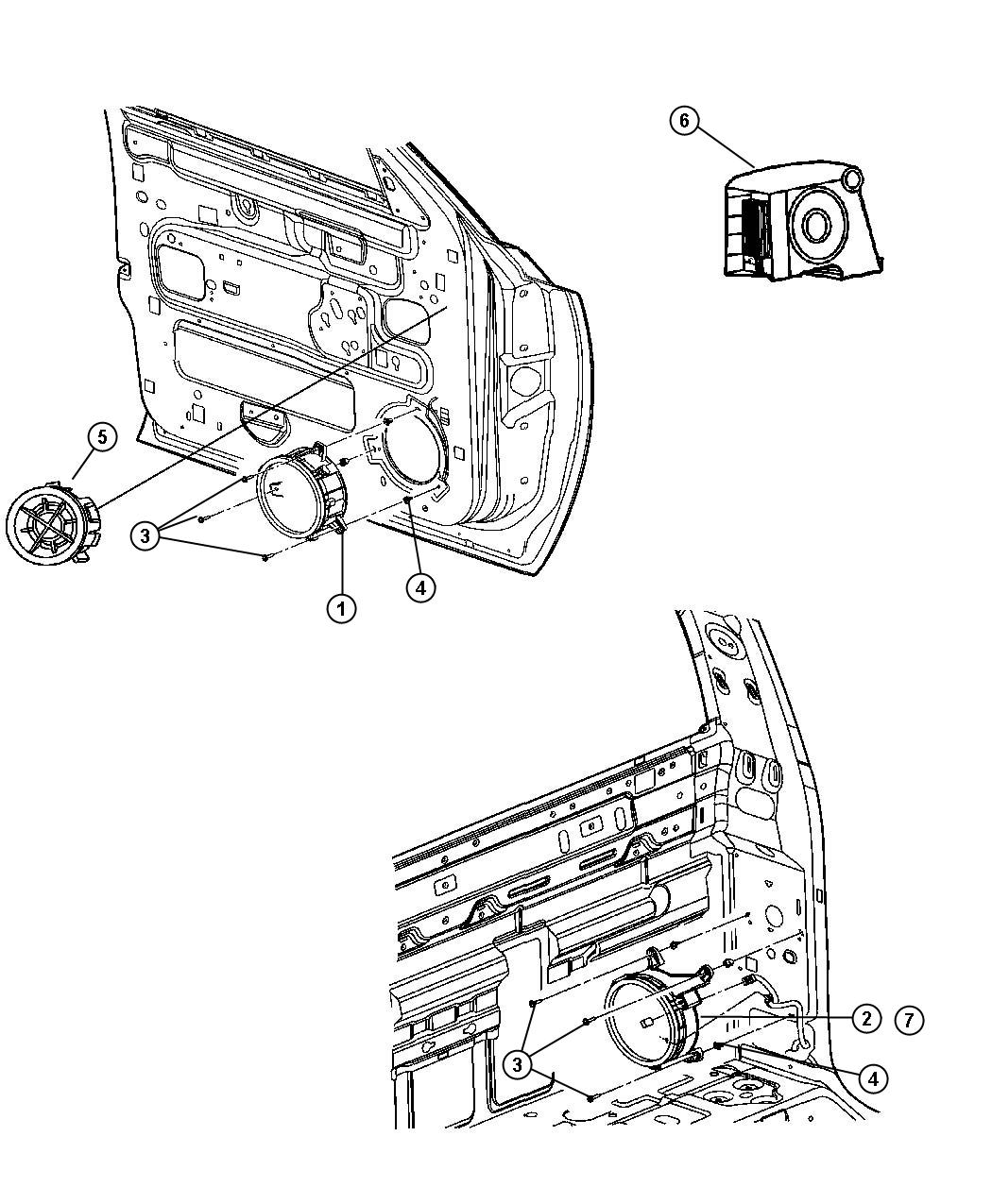 Speakers. Diagram