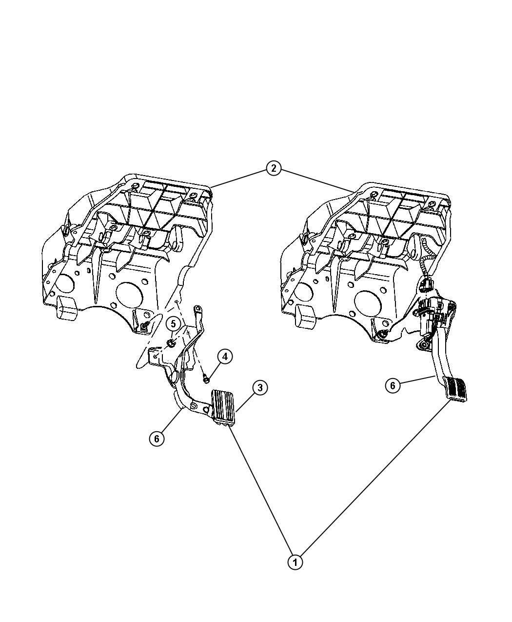 Diagram Pedal Brake,Power Adjustable. for your 2003 Dodge Ram 1500   